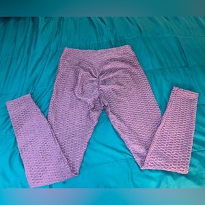 Purple Scrunch Butt yoga leggings SZ Large